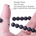 Miniatyrbillede 3 af 5: 2 stk Halvædelsten Healing Stræk Perle Armbånd Unisex, Julegave Fødselsdag Jubilæumsgave