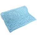 Miniatyrbillede 2 af 2: Chenille Anti-slip Vandabsorberende Skridsikker Måtte Badeværelse Stue (Lysegrøn Blå)