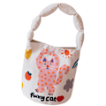 Miniatyrbilde 1 av 5: Canvas Tote Aesthetics - Kvinners Handlepose for Handleposer og Skole med Søt Katt Bucket Canvas Bag