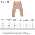 Miniatyrbillede 2 af 5: Baby Leggings Simple Store Bukser til Drenge og Piger Efterår og Vintertøj (Abrikos)