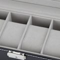 Miniatyrbild 1 av 8: Urklocka Box Organizer Display Delikat 6 Rutor Lyxig Väska Smycken Display Förvaring Väska