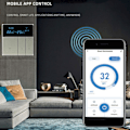 Miniatyrbilde 8 av 8: 3A Smart Termostat LCD Fargeskjerm Høy Nøyaktighet Programmerbar Termostat Vannvarme Kjelvarme for Hjem Handlecenter AC90‑240V Grå WiFi