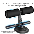 Miniatyrbild 5 av 8: Bärbar golv-sit-up-stång, justerbar självsugande sit-up-hjälp, fitness två rader sit-up-fotstöd för hemträning,