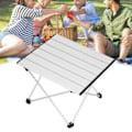 Miniatyrbild 1 av 8: Hopfällbart bord i aluminiumlegering, bärbart picknickbord för camping och grillning utomhus