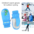 Miniatyrbilde 5 av 5: Vanntett Vintervotter for Småbarn, Skihansker for Gutter, Varme Fleece-Snøvotter