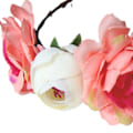 Miniatyrbilde 3 av 5: Justerbar Rose Blomsterkrans for Kvinner og Jenter Hodebånd Romantisk Hårkrans Hodeplagg Bryllup Bursdagsfest