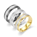 Miniatyrbilde 1 av 7: 3 stk 6 mm Titanring i rustfritt stål Smykker Frostmatte Herre Ring Bryllupsbånd Komfortabel passform Størrelse 7-10