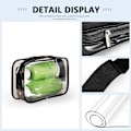 Miniatyrbild 3 av 5: Transparent Sminkväskor, 2-pack Toalettsaker Väskor i 2 Storlekar Transparenta Toalettsaker Väskor för Resor, Transparent Kosmetisk Väska Flygplats Handbagage Transparent Godkänd Väska