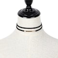 Miniatyrbilde 2 av 5: Justerbar choker-halskjede i svart, for kvinner og jenter