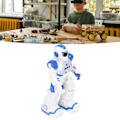 Miniatyrbillede 1 af 8: Smart Robot Legetøj Bevægelige Led Infrarød Håndsignal Sensing Fjernbetjening Elektrisk Blå Robot til Over 6 År Gamle