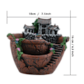 Pikkukuva 1 / 3: Hartsi-kaktusruukku Bonsai-ruukku Kukkaruukku Kotipuutarhan Koristelu (Oranssi)