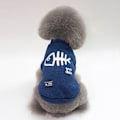 Miniatyrbilde 6 av 6: Hundekåpe for små og mellomstore hunder eller katter, Petjakke for valper, Hundekåpe for kaldt vær Veste for vinter (Blå)