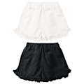 Miniatyrbilde 1 av 5: 2 stk Jente Lett Shorts Casual Baggy Trendy Kort Bukser Elastisk Midje Komfortable Shorts