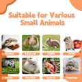 Miniatyrbillede 7 af 7: Hamster Tyggelegetøjssæt Små Dyrs Molarlegetøj Tandpleje Trætilbehør