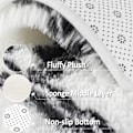 Miniatyrbild 5 av 5: Rund fluffig matta för barn flickrum, 60 cm fluffig cirkelmatta för tonåringars sovrum, plysch luddig matta söt barnkammarematta$Mjuk rund fluffig sovrum