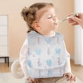 Miniatyrbild 5 av 5: Babyhaklappar – 50-pack Engångshaklappar för 6 Månader och Uppåt – 3-lagers Skydd för Småbarn, Pojkar och Flickor