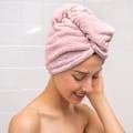 Miniatyrbild 3 av 5: Mikrofiber Hårhanddukspaket - 3-pack Snabbtorkande Hårhanddukar, För Män och Kvinnor