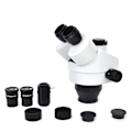 Miniatyrbillede 2 af 2: WF10X Trinokulært Zoom Stereomikroskop 20mm Okular Linse Mikroskop Tilbehør