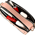 Miniatyrbillede 4 af 5: Crossbody Taske til Kvinder PU Læder Skulderhåndtaske Kamera Clutch