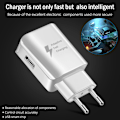 Miniatyrbillede 3 af 5: Adaptiv Hurtig Opladnings Væglader AFC Sideport USB Adapter QC Hurtig Oplader