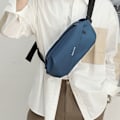 Miniatyrbillede 4 af 6: Remtaske, moderigtig crossbody taske, mænds brysttaske, kvinders multifunktionel cykel skuldertaske