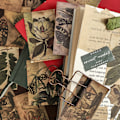 Pikkukuva 4 / 5: 120 scrapbook-tarviketta, vintage scrapbook-paperia, koristepaperia scrapbook-koristeluun ja päiväkirjan koristeluun