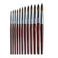 Miniatyrbild 7 av 7: 3-pack nagelborste-set, Kolinsky akrylnaglarborstar för akrylapplikation, nagelförlängning för salong DIY