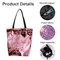 Miniatyrbilde 3 av 5: Sequin Tote Bag Stor Håndveske Mote Handlepose for Kvinner