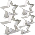 Miniatyrbild 2 av 8: Star Cookie Cutter Set-5 st Rostfritt stål Femuddiga molds Fondantkaka Cookie Cutter Set Bakverksform-för 3d julgran/Linzer