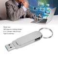 Miniatyrbild 7 av 8: Minnestick USB 3.0 Typ C Vattentät Hög Hastighet Plug and Play Flash Drive för Telefon Datorlagring 32GB