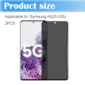 Pikkukuva 5 / 5: 2-Pack Privacy Näytönsuoja Samsung A52S - Karkaistu Lasi 9H - Super Laatu 3D