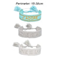 Miniatyrbilde 2 av 5: 3 stk Vevde Vennskapsarmbånd, Justerbare Armbånd for Kvinner Menn Jenter Gave, Julegaver