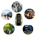 Miniatyrbild 5 av 5: Ryggsäcksregnöverdrag Vattentätt Överdrag för Ryggsäck Reflekterande Regnskydd för Vandring, Camping, Resor, Cykling