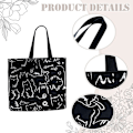 Miniatyrbilde 3 av 6: Totebag for kvinner, søte totebagger for julegaver, shopping og strand