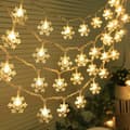 Batteridrivna snöflinge-julgransbelysning, 5M 50LED med