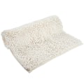 Miniatyrbillede 2 af 2: Chenille Anti-slip Vandabsorberende Skridsikker Måtte Badeværelse Stue (hvid)