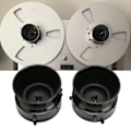 Miniatyrbild 8 av 8: 1 Par 10 Tums Öppnare Polerad Aluminiumlegering Universal NAB Nav Adaptrar för Studer ReVox för Akai för Teac