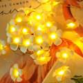Miniatyrbild 1 av 8: LED konstgjorda Plumeria Flower String Lights- Hawaiian Foam Frangipani Flower Light, USB -driven, Fairy String Light för sovrum, födelsedagsbröllop
