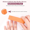 Miniatyrbilde 4 av 7: 20 stk Neglebufferblokker for Akryl og Naturlige Negl, 4-Siders Slipingsputer for Gelnegl Fingernegl Glans Polering Filersett