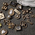 Miniatyrbillede 3 af 5: 10 Legering Neglepynt Retro Legering Neglebor Ornamenter diy Dekorative Neglekunst