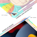 Miniatyrbild 7 av 7: För iPad 9:e generationens case, iPad 10,2 tums case med pennhållare, axelrem, ställ, [360 roterande handrem] för 9:e/8:e/7:e,