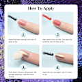 Miniatyrbild 4 av 6: 6-pack Nagelpulver Set 6 Färger Nagelpulver Nagel Effekt för Nageldekoration Salong Hem DIY
