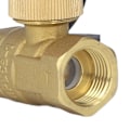 Miniatyrbillede 5 af 8: DN15 2-vejs 2-tråds elektrisk kugleventil Normalt lukket Messingventil 1/2 tommer rørgevind DC12‑24V