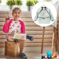Miniatyrbillede 4 af 5: Børneoveralls, Vandafvisende Langærmede Vendbare Tøj, Baby Spiser Tøj