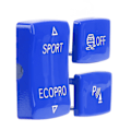 Miniatyrbillede 4 af 8: 3 stk Gear Knapper Kit 6131 9252 912‑1 ESP Antislip Switch Sport Knap Radar Sensor Nøgleudskiftning til F20 F21 F22 F23 Blå