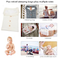 Miniatyrbillede 4 af 5: Nyfødt Baby Wrap Swaddle Tæppe Strikkesovesæk Modtagelsestæpper