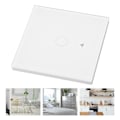 Miniatyrbild 1 av 8: WiFi RF Ljusströmbrytare Touchkontroll Vattentät Glaspanel Stöd för Röststyrning Smart Väggströmbrytare 10A AC80‑260V