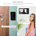 Miniatyrbild 1 av 8: Touch Dörrinmatningssystem Klocka Visuell Nattseende Regnsäker Intercom Dörrklocka (100-240V)EU