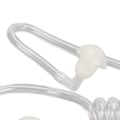 Miniatyrbild 4 av 8: Akustisk Spiralrör Universal Ersättningsrör med Silikonproppar för Tvåvägsradioheadset Svart Propp