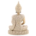 Miniatyrbild 7 av 8: Mediterande sittande Buddha-staty snidning figur hantverk för hemmet